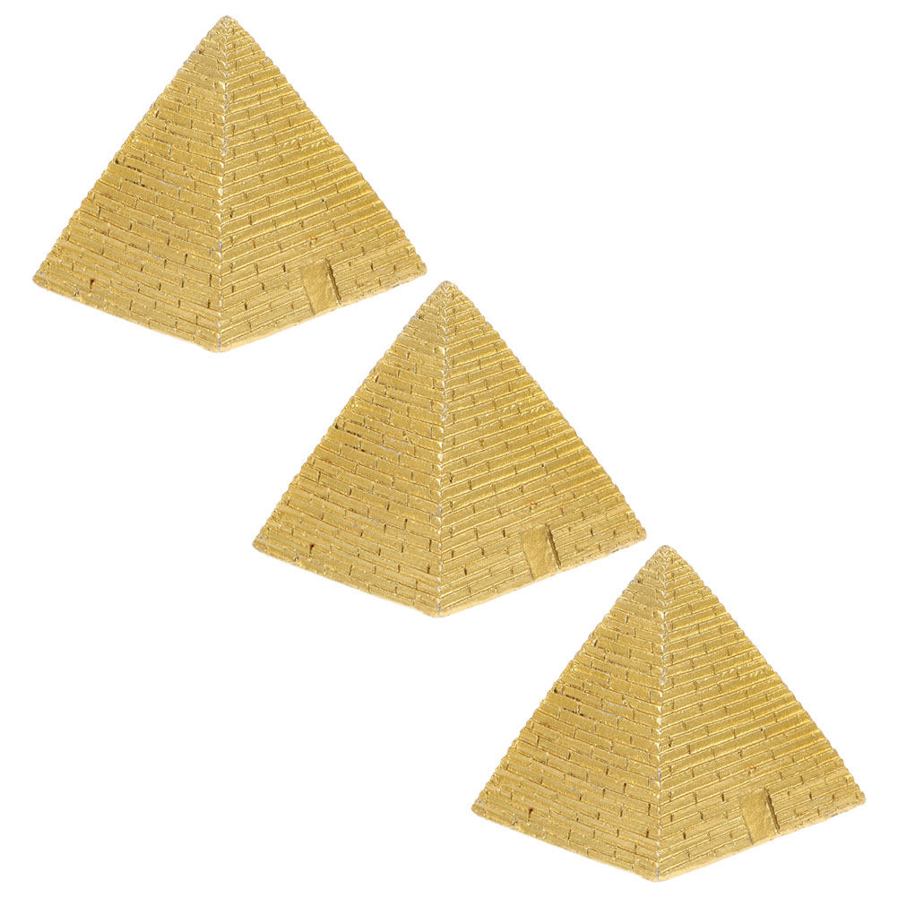 Crafting Resin - 3Pcs Mini Egyptian Pyramid Resin Ornaments