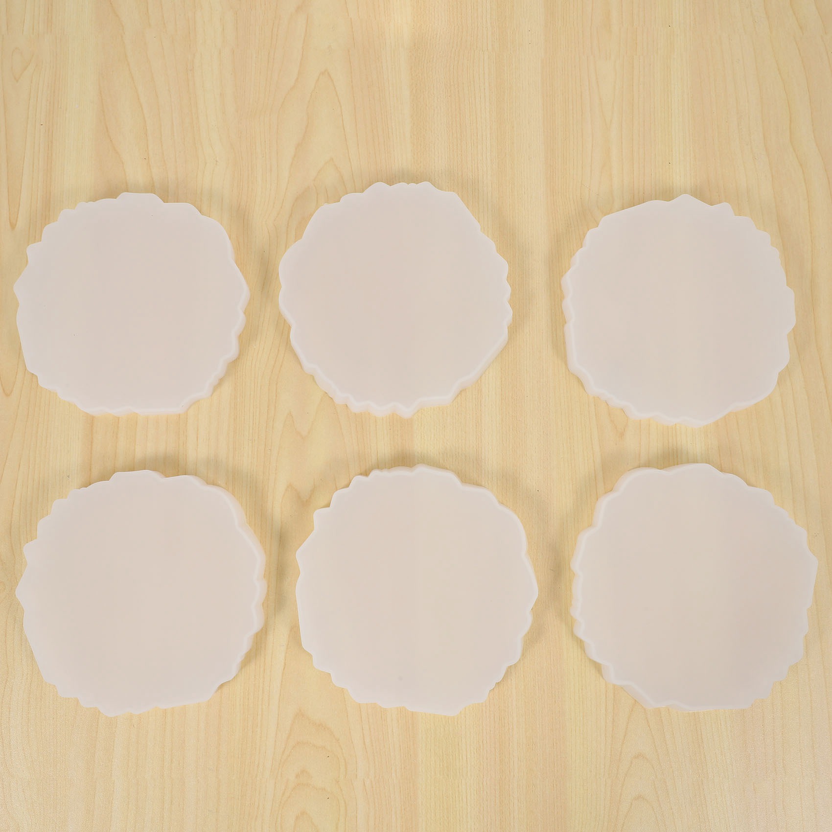 Geode Mold Silicone - A58Z 6 Pieces Resin Coaster Mold