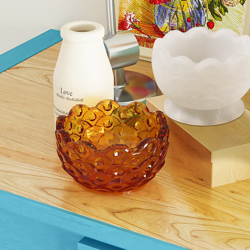 Round Storage Box Gypsum Silic - Coaster Mold Round review and price