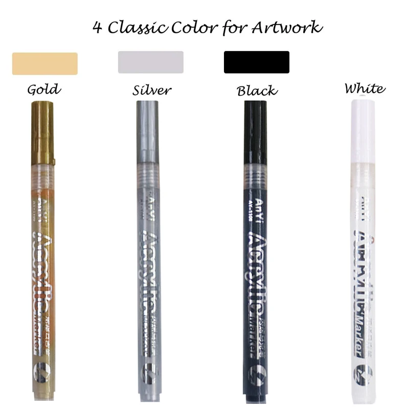 3Pcs/set White Acrylic Paint P - Copic Marker Classic review and price