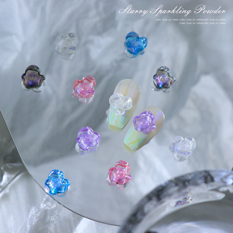 50pcs/pack 10x10mm nail art fi - Resin Glitter Pack review and price