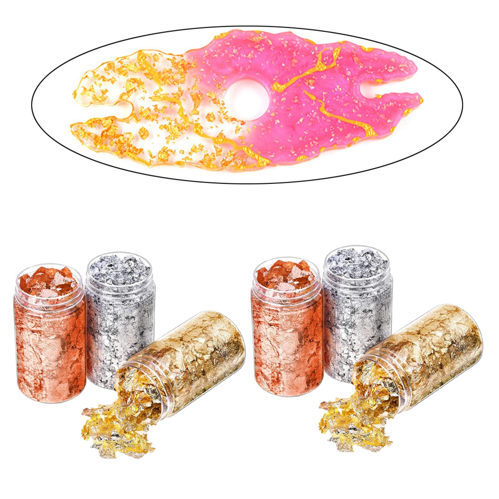 6Pcs Gold Foil Flakes Paper Na - Gold Foil Flakes review and price