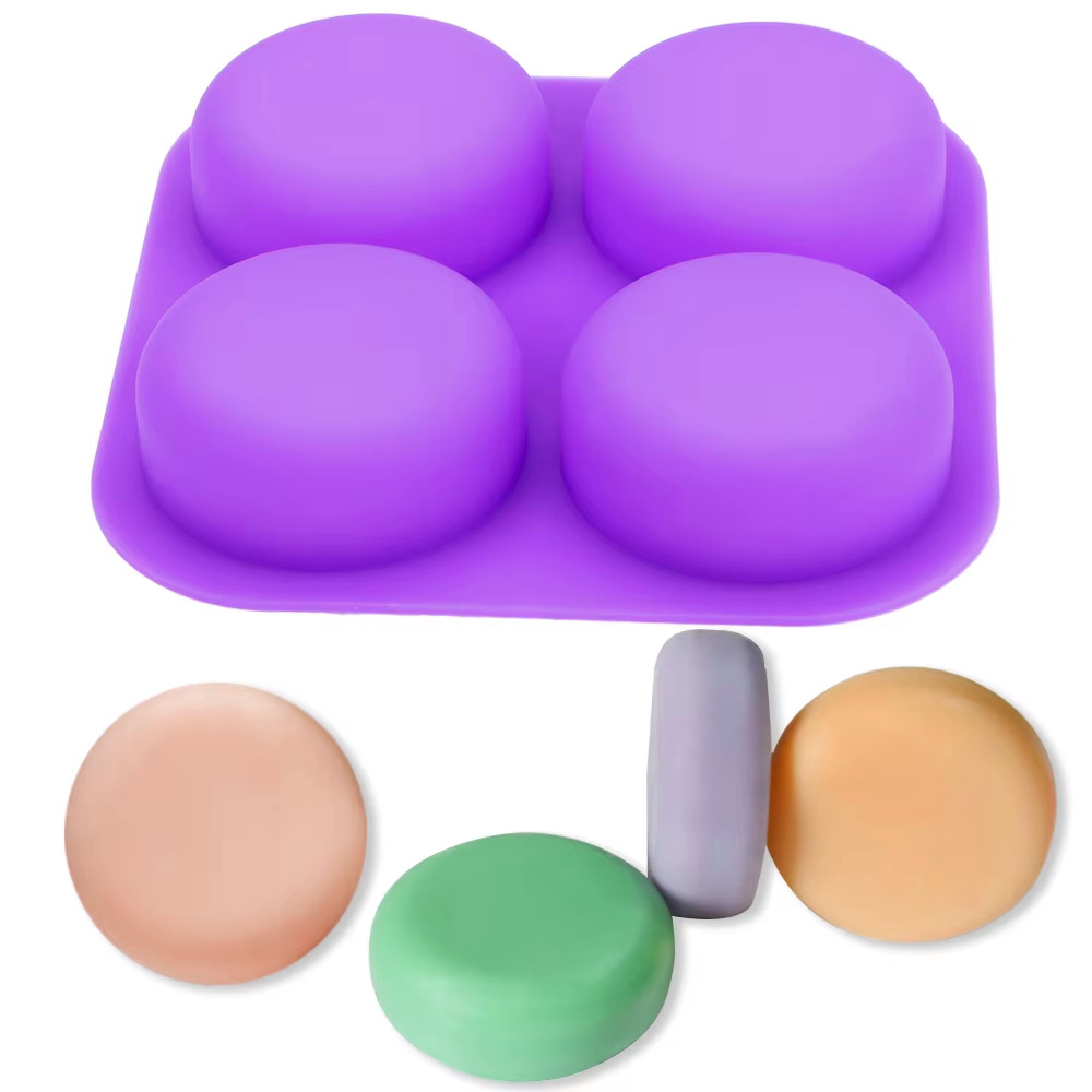 1-2 PCS 4 Cavity Reusable Roun - Coaster Mold Round review and price
