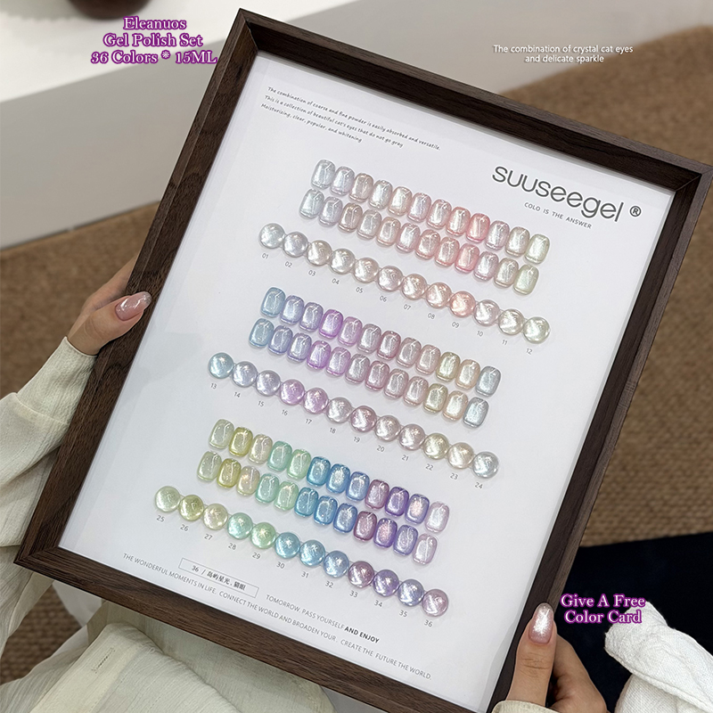 36 Colors Cat Eye Gel Polish S - Resin Glitter Pack review and price