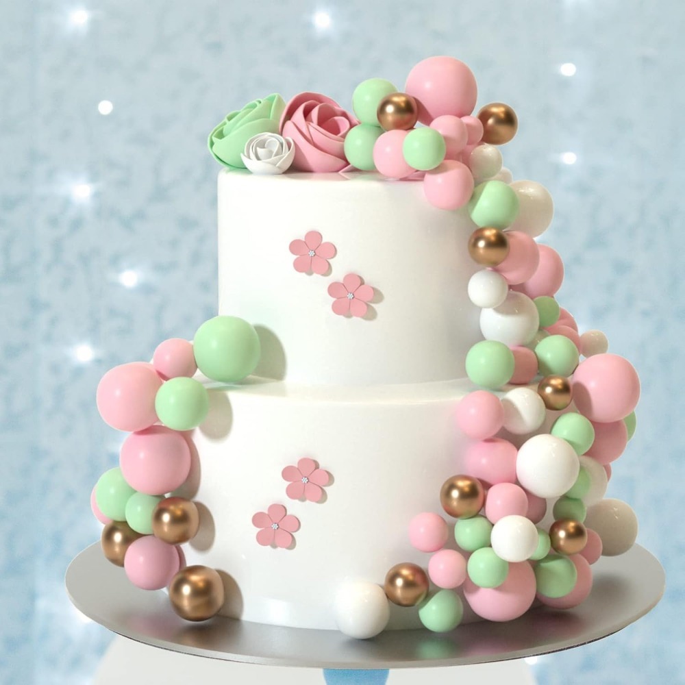 20Pcs Happy Birthday Ball Cake - Gold Foil Flakes review and price