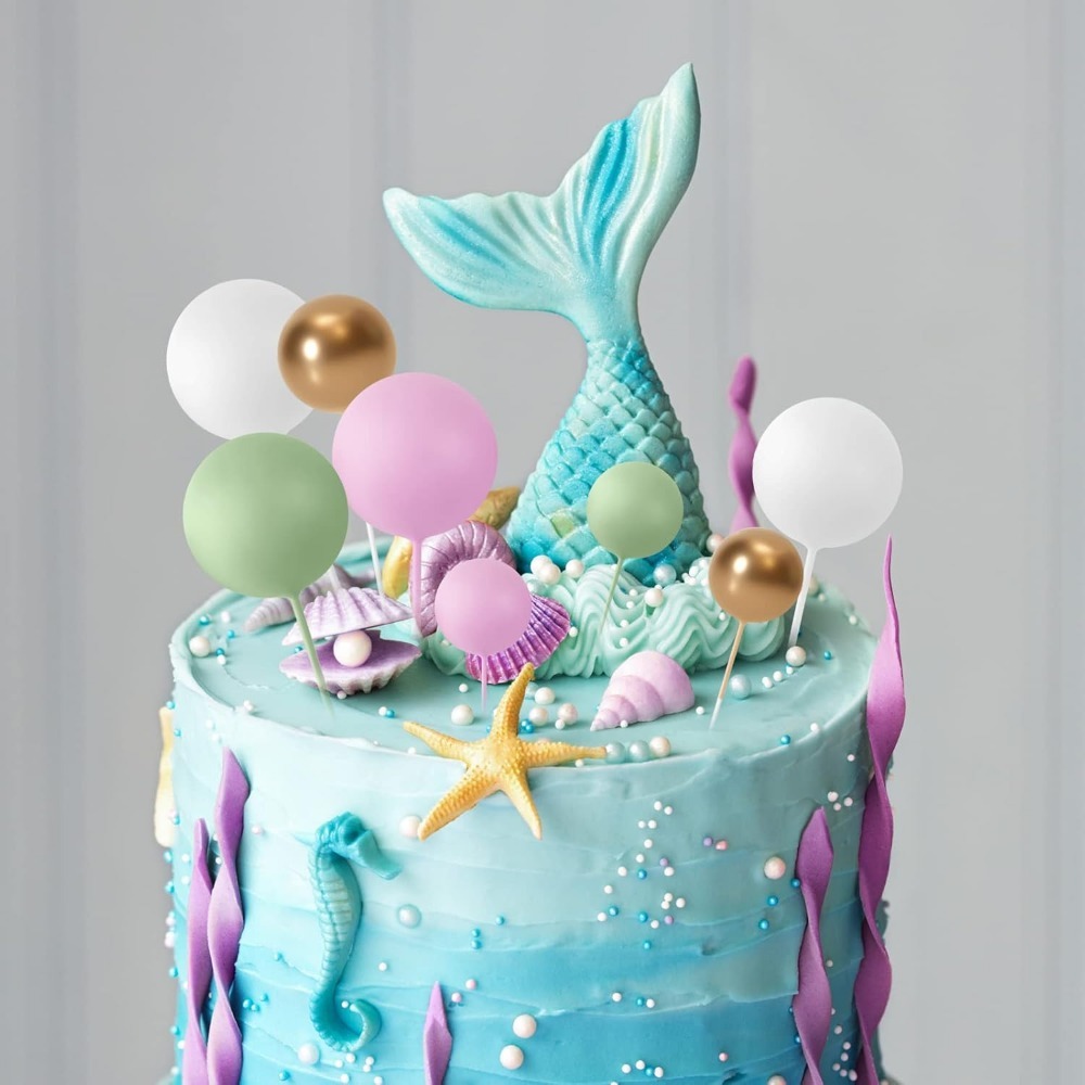 20Pcs Happy Birthday Ball Cake - Gold Foil Flakes review and price